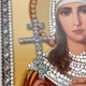 Ікона "Свята мучениця Лариса" на склі в білій рамі - зображення 4