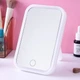 Настольное зеркало с подсветкой, 17х12х7,5см, от USB, Белый - изображение 1