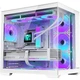 Корпус Huntkey S980Evo White Panoramic Seaside (быстросъемные крепления, поддержка водяного охлаждения 360 мм, 10 мест для вентиляторов, ATX, легко устанавливаемая верхняя крышка, порт Type-C) - изображение 1
