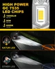 LED лампы H3 80 Вт 16000 лм 6000K CSP безветиляторные, комплект 12 В - изображение 5