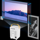 Портативный проектор + пульт, 4K HD, Android 11.0, Wi-Fi 6.0, Bluetooth, E350 / Мультимедийный проекто HDSYR_2578 - изображение 7