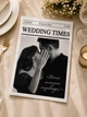 Персоналізована весільна газета з історією кохання та фото "Wedding Times". Набір 10 шт. - зображення 2