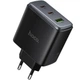 Сетевое зарядное устройство HOCO C160A Upgrade PD65W+QC3.0 (1USB-A/2C) (Black) (254495) - изображение 1
