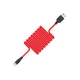 Дата кабель HOCO X21 Silicone Type-C Cable (1m) (Чорний / Червоний) (437) - зображення 2