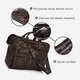 Сумка портфель чоловіча з натуральної шкіри Vintage leather-14056 Коричнева - зображення 11