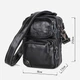Сумка кросс боди через плечо мужская из натуральная кожи Vintage leather-14437 Черная - изображение 11
