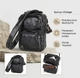 Сумка кросс боди через плечо мужская из натуральная кожи Vintage leather-14437 Черная - изображение 15
