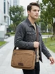 Сумка мессенджер через плечо мужская Vintage leather-14445 Коричневая - изображение 12