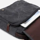 Сумка мессенджер через плечо мужская Vintage leather-14585 Серая - изображение 8