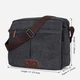 Сумка мессенджер через плечо мужская Vintage leather-14585 Серая - изображение 10