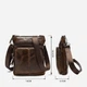 Сумка кросс боди через плечо мужская из натуральная кожи Vintage leather-14608 Коричневая - изображение 7