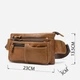 Чоловіча шкіряна сумка на пояс (бананка) Vintage leather-14658 Руда - изображение 5