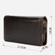 Кошелек мужской кожаный для карточек Vintage leather-14679 Коричневый - изображение 8