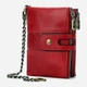 Кошелек женский кожаный для карточек Vintage leather-14680 Красный - изображение 1
