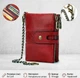 Кошелек женский кожаный для карточек Vintage leather-14680 Красный - изображение 16