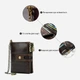Кошелек кожаный для карточек Vintage leather-14682 Коричневый - изображение 12