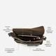 Сумка мессенджер через плечо мужская из натуральная кожи Vintage leather-14697 Коричневая - изображение 7