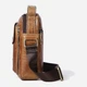 Сумка кросс боди через плечо мужская из натуральная кожи Vintage leather-14707 Коричневая - изображение 4