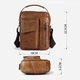 Сумка кросс боди через плечо мужская из натуральная кожи Vintage leather-14707 Коричневая - изображение 7