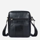 Сумка планшет через плечо мужская из натуральная кожи Vintage leather-14721 Черная - изображение 3