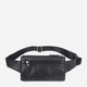 Сумка на пояс бананка мужская из натуральная кожи Vintage leather-14735 Черная - изображение 3