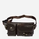 Сумка на пояс бананка мужская из натуральная кожи Vintage leather-14747 Коричневая - изображение 1