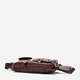 Сумка на пояс бананка мужская из натуральная кожи Vintage leather-14747 Коричневая - изображение 6