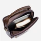 Сумка планшет через плечо мужская из натуральная кожи Vintage leather-14764 Коричневая - изображение 7