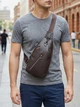 Сумка кросс боді через плече чоловіча з натуральної шкіри Vintage leather-14952 Коричнева - зображення 2