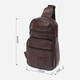 Сумка слинг через плечо мужская из натуральная кожи Vintage leather-14986 Коричневая - изображение 8
