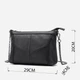 Сумка кросс боді через плече жіноча з натуральної шкіри Vintage leather-20051 Чорна - зображення 9