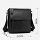 Сумка кросс боди через плечо мужская из натуральная кожи Vintage leather-20021 Черная - изображение 8