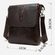 Сумка планшет через плечо мужская из натуральная кожи Vintage leather-20039 Коричневая - изображение 10
