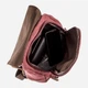 Рюкзак женский тканевый 3 л вмещает формат А4 Vintage leather-20195 Малиновый - изображение 6