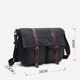 Сумка мессенджер через плечо мужская Vintage leather-20076 Черная - изображение 8