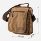 Сумка планшет через плечо мужская Vintage leather-20200 Коричневая - изображение 6