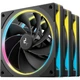 Wentylator DeepCool FL12R SE Reverse ARGB Black 3-Pack 120 mm (R-FL12RSE-BKAPN3-G) - obraz 1