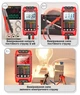 Цифровой мультиметр ANENG SZ02 Red Pro 9999 отсчетов для измерения напряжения тока сопротивления и температуры LS-493 - зображення 5