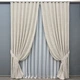 Комплект готовых штор VR-Textil Жаккард Sultan XO № 1281ш Светло-бежевый 100х270 см 2 шт (31-618) - изображение 2