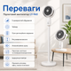 Напольный вентилятор Domotec LY-960 с пятью скоростями обдува, таймером, регулировкой высоты, пультом дистанционного управления, функцией поворота и наклона, напольным, настольным и платформенным использованием - изображение 3