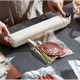 Упаковщик пищевых продуктов вакууматор вакуумный с дисплеем защитой от перегрева пакетами 10 штук (483965-Prob) Бежевый - изображение 3