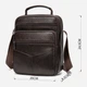 Сумка планшет через плечо мужская из натуральная кожи Vintage leather-14991 Коричневая - изображение 10
