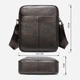 Сумка планшет через плечо мужская из натуральная кожи Vintage leather-14993 Темно-коричневая - изображение 7