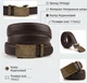Ремень мужской из натуральной кожи Vintage leather-20309 115 см Коричневый - изображение 13