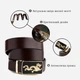 Ремень мужской из натуральной кожи Vintage leather-20259 115 см Коричневый - изображение 7