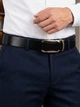 Ремень мужской из натуральной кожи Vintage leather-20258 115 см Черный - изображение 2