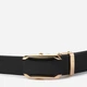 Ремень мужской из натуральной кожи Vintage leather-20258 115 см Черный - изображение 4