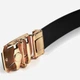 Ремень мужской из натуральной кожи Vintage leather-20258 115 см Черный - изображение 5