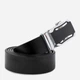 Ремень мужской из натуральной кожи Vintage leather-20255 115 см Черный - изображение 4