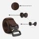 Ремень мужской тканевый Vintage leather-20338 120 см Коричневый - изображение 6